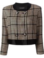 Courreges Vintage Cropped Houndstooth Jacket