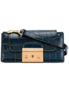 Mulberry - Croc Finish 'pembroke' Shoulder Bag - Women - Leather - One Size, Blue, Leather