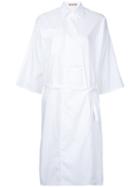 Nehera - 'dalen' Poplin Wrap Dress - Women - Cotton - 34, White, Cotton