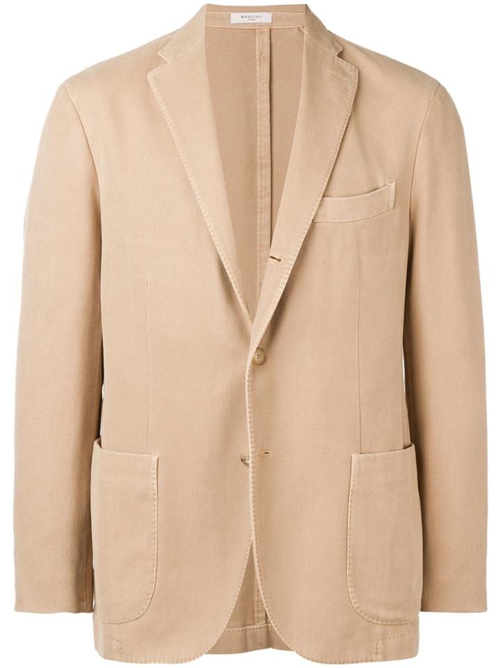 Boglioli Fitted Blazer - Neutrals