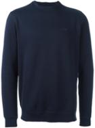 Armani Jeans Crew Neck Sweatshirt, Men's, Size: Medium, Blue, Polyester/cotton