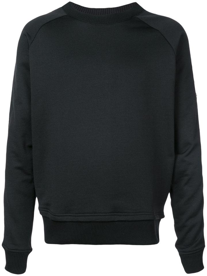 Just Cavalli Animal Sleeve Print Sweatshirt - Black