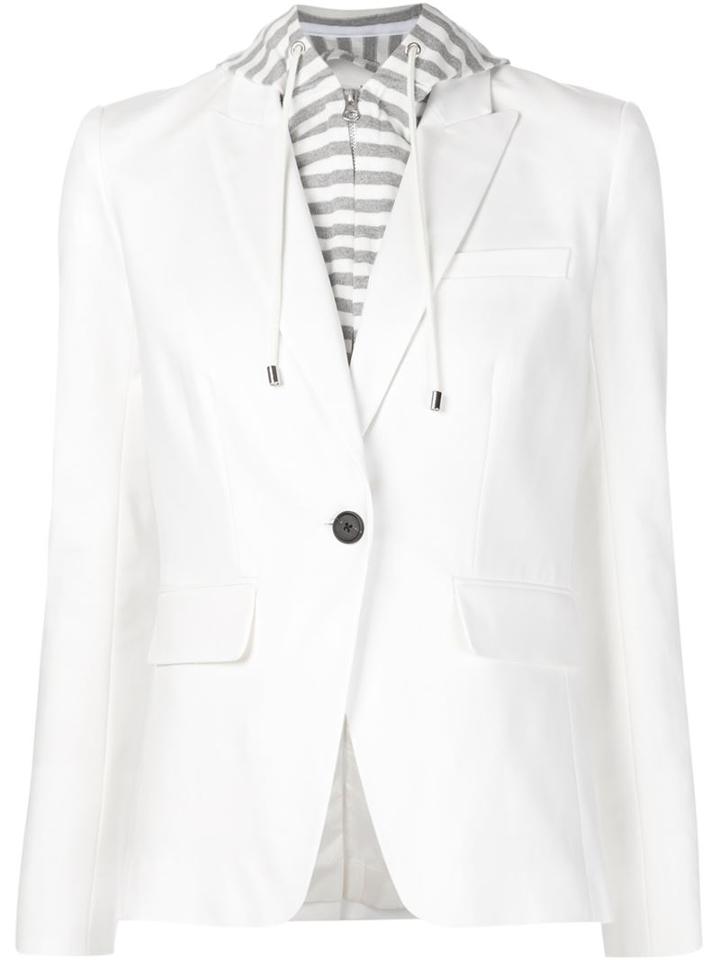 Veronica Beard Layered Hooded Blazer