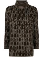 Fendi Vintage Ff Logo Jumper - Brown