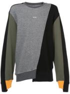Mostly Heard Rarely Seen Colour Block Sweatshirt - Grey