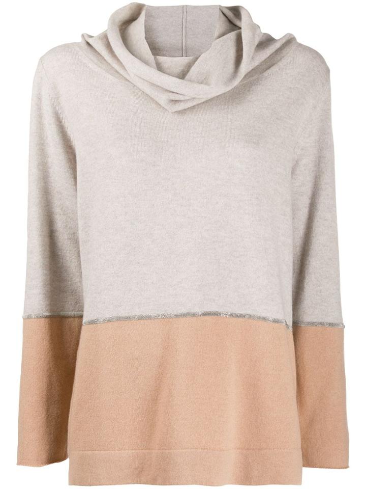 Fabiana Filippi Cowl Neck Jumper - Neutrals