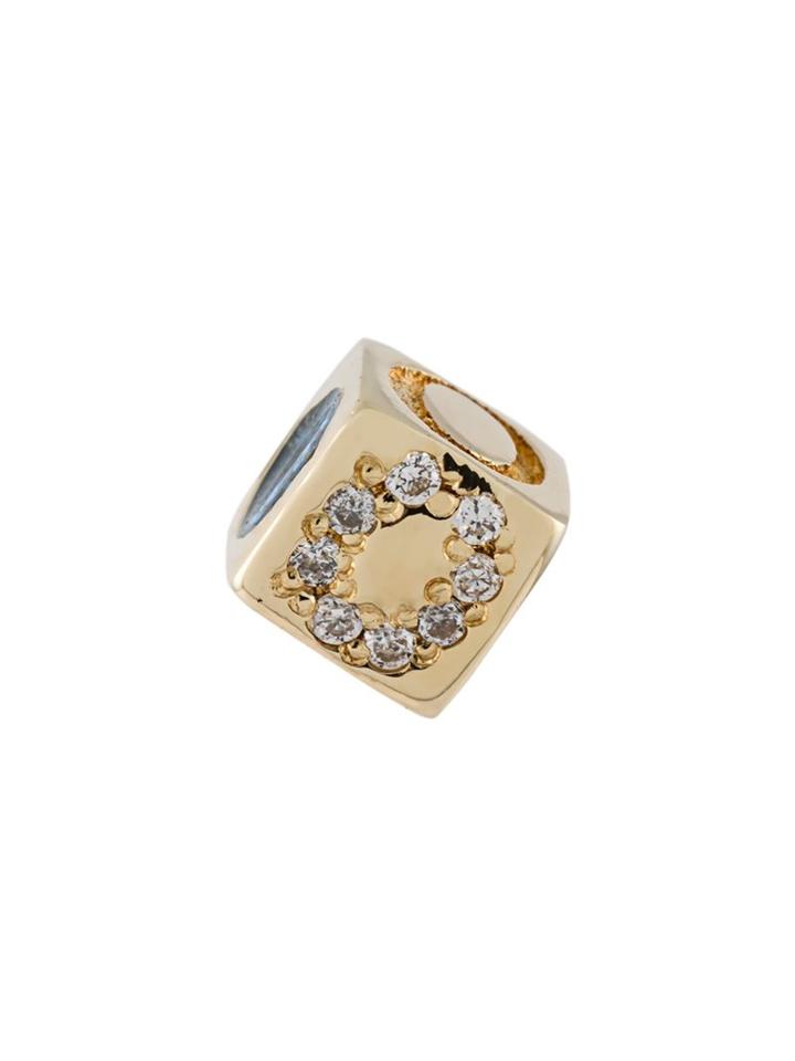 Abril Barret 'o Initial' Earring, Women's, Metallic