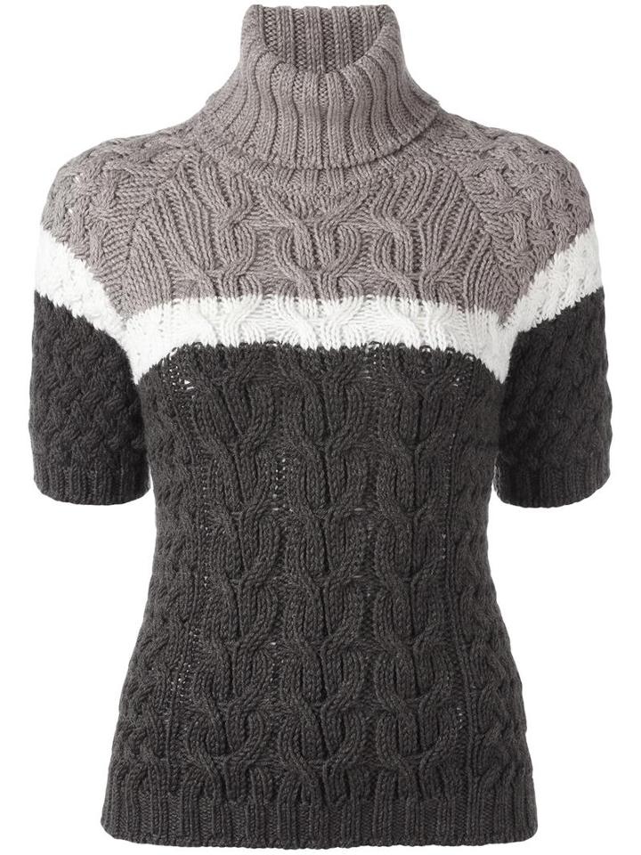 P.a.r.o.s.h. 'lany' Knit Top, Women's, Size: Medium, Grey, Wool