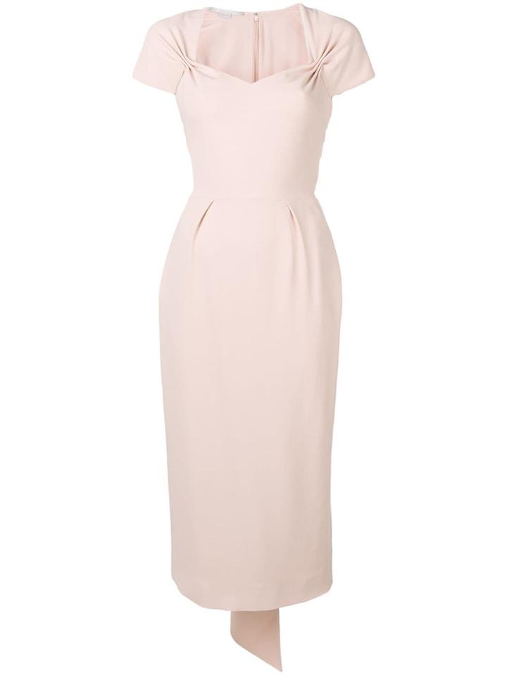 Stella Mccartney Sweetheart Neck Fitted Dress - Neutrals