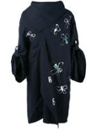 Bless - Printed Oversize Sweatshirt - Unisex - Cotton - One Size, Blue, Cotton