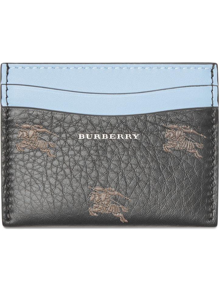 Burberry Ekd Leather Card Case - Black