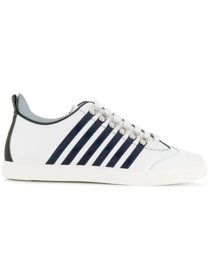 Dsquared2 Striped Side Sneaker - White