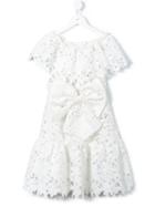 Little Bambah - Crochet Off-shoulder Dress - Kids - Cotton/polyester - 5 Yrs, White