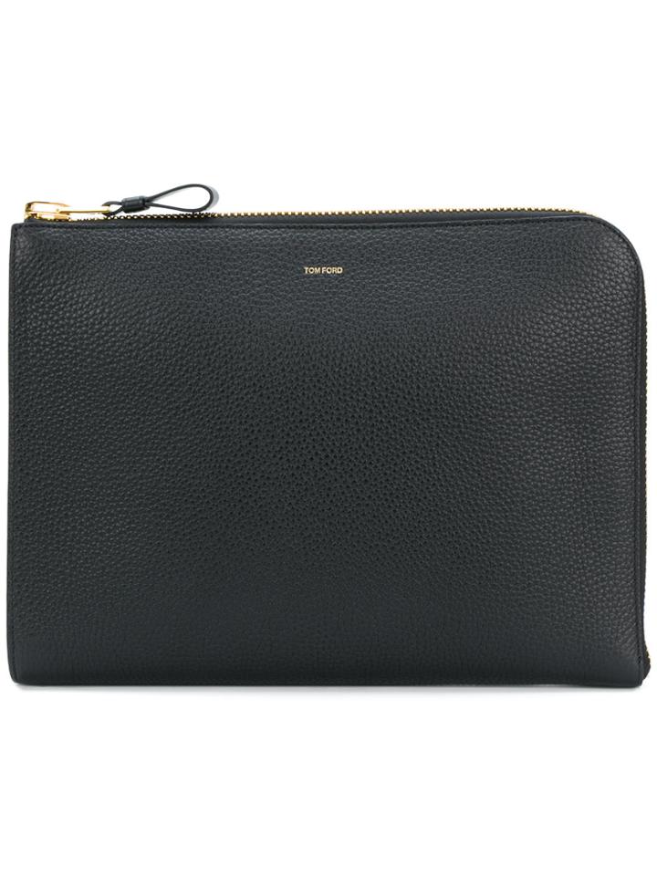Tom Ford Envelope Clutch Bag - Black