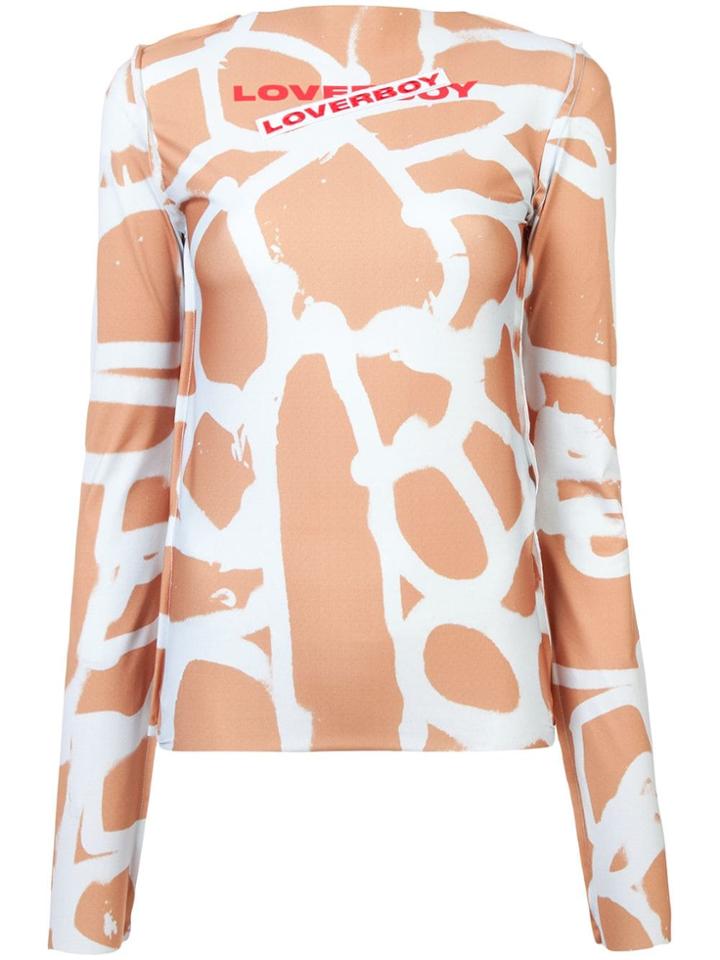 Charles Jeffrey Loverboy Ginger Root Rave Top - Brown
