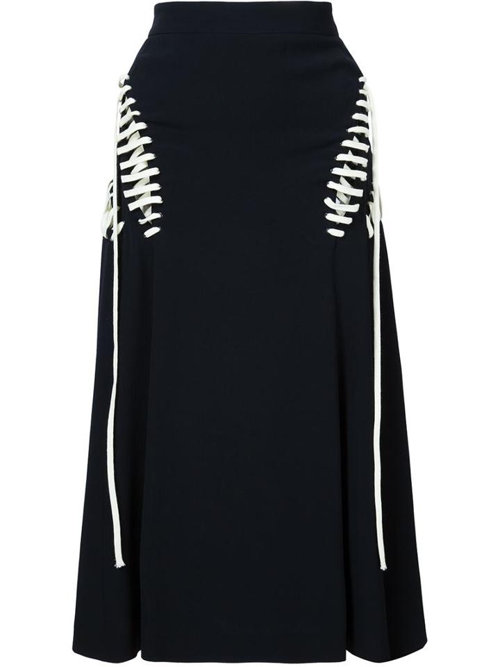 Derek Lam Laced Up Detail Skirt