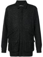 Rochambeau Grained Effect Shirt Jacket - Black