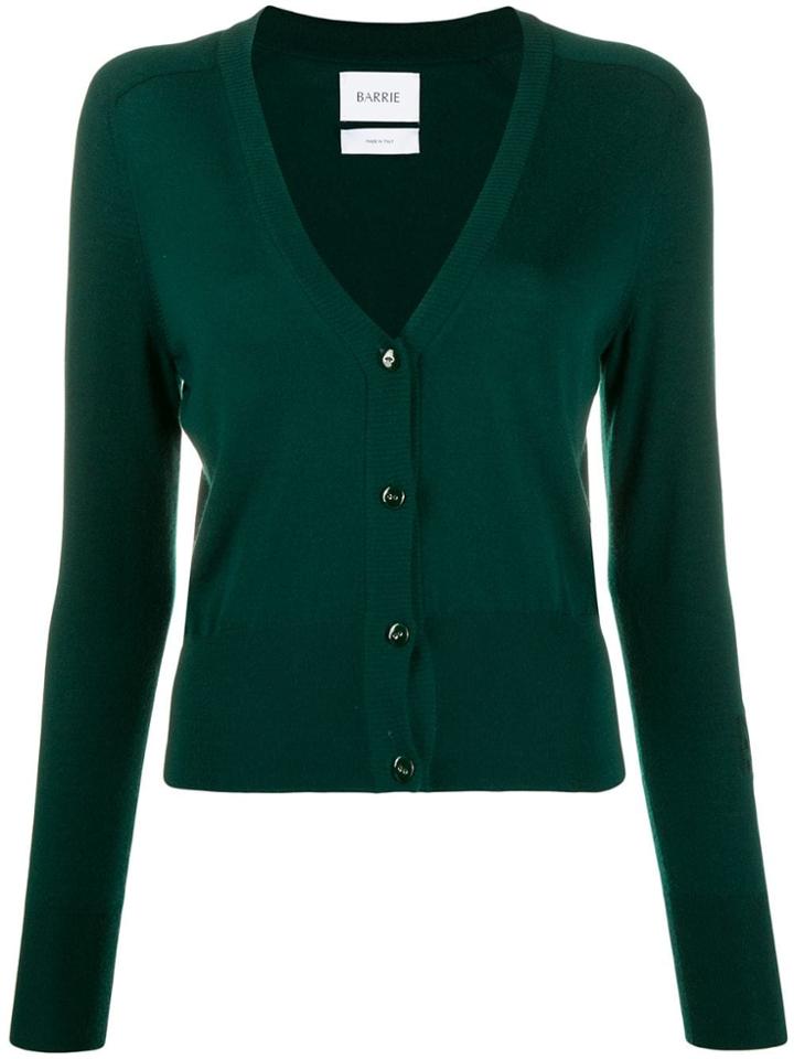 Barrie V-neck Cashmere Cardigan - Green