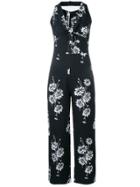 Mcq Alexander Mcqueen Floral Print Jumpsuit - Black