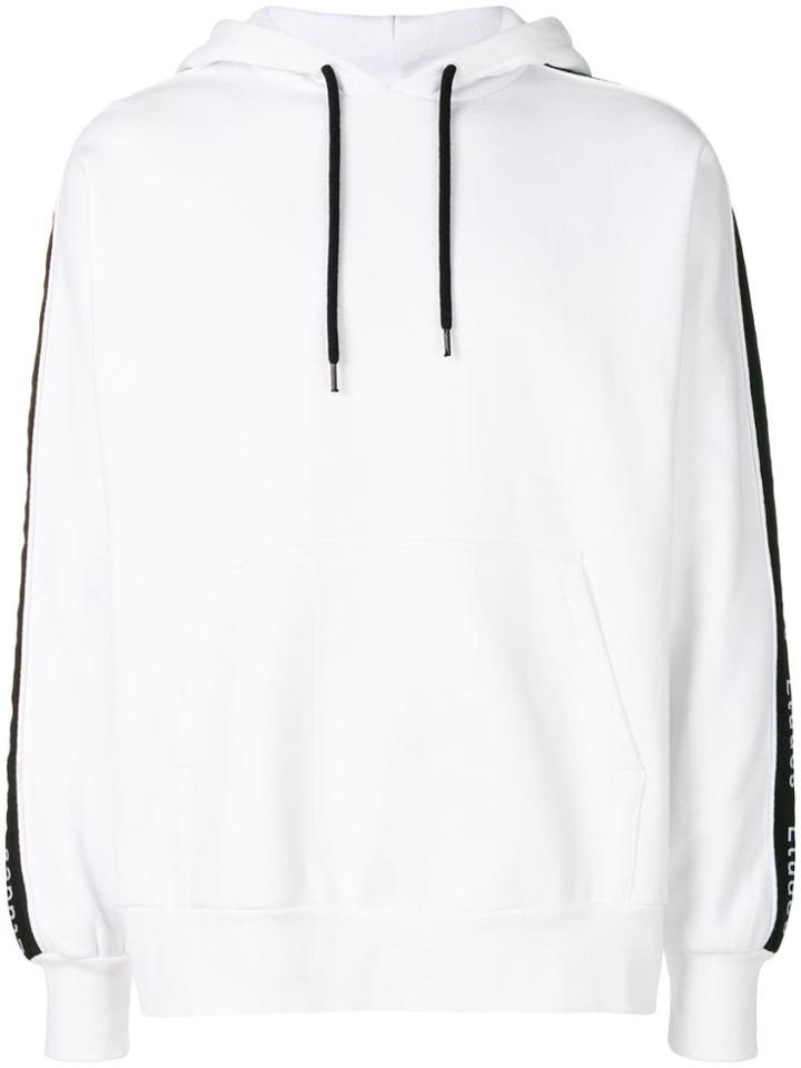 Études Logo Stripe Hoodie - White