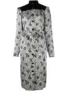 Yves Saint Laurent Vintage Printed Shirt Dress, Women's, Size: 38, White