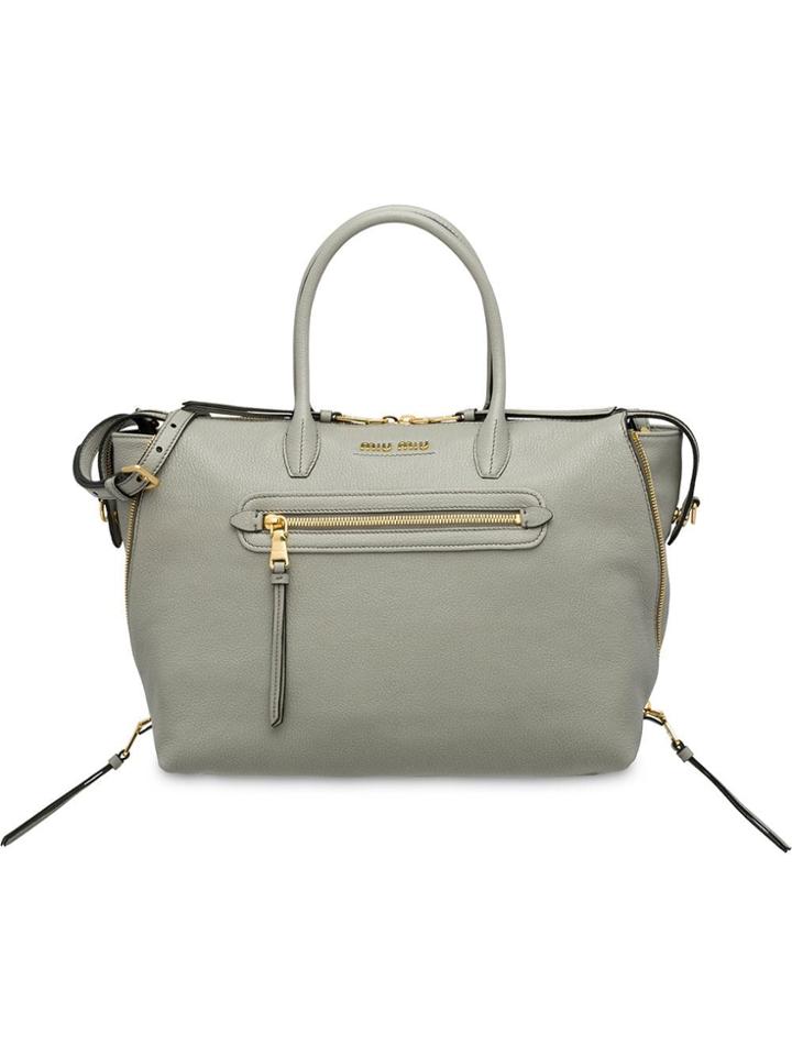 Miu Miu Classic Tote Bag - Grey