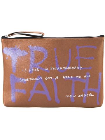 Guernika True Faith Printed Clutch, Women's, Brown