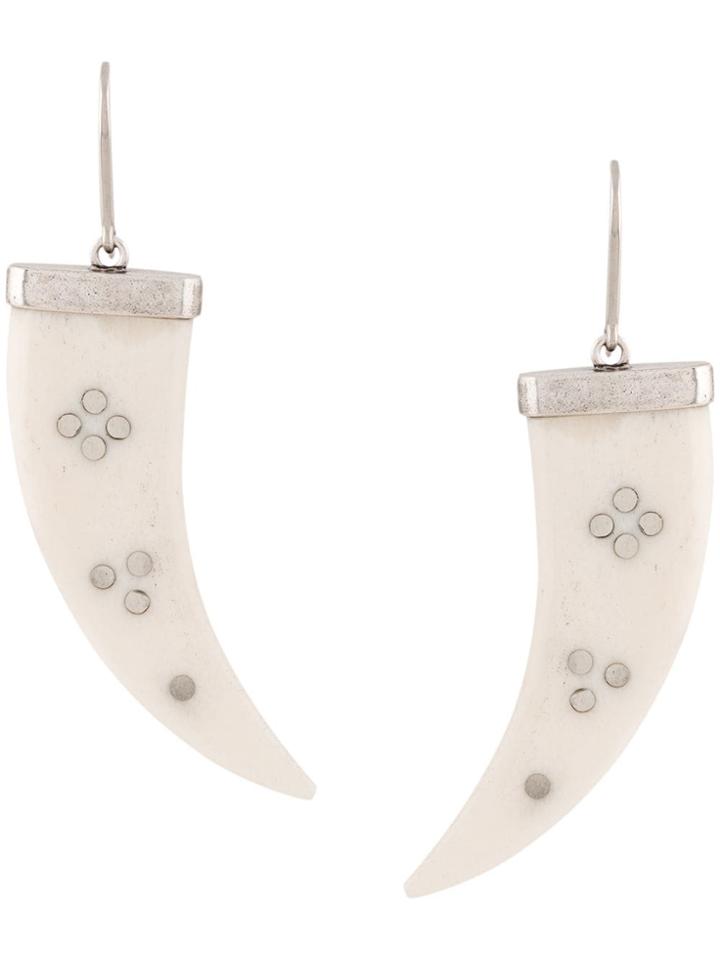 Isabel Marant Buffalo Horn Earrings - Neutrals