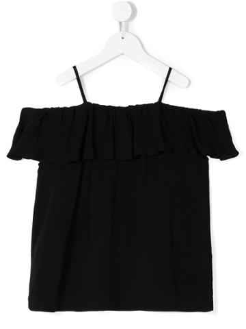 Little Remix Rion Ruffle Top - Black
