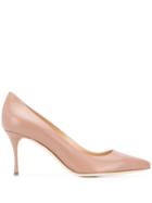 Sergio Rossi Neutral Pointed Pumps - Pink