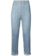 Pleats Please By Issey Miyake Slim Fit Jeans - Blue