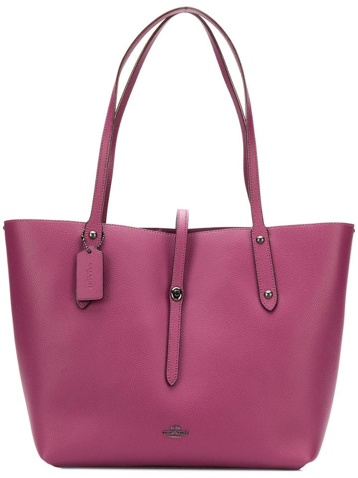 Coach Mouse Print Market Tote - Purple