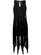 Roberto Cavalli Fringed Fitted Dress