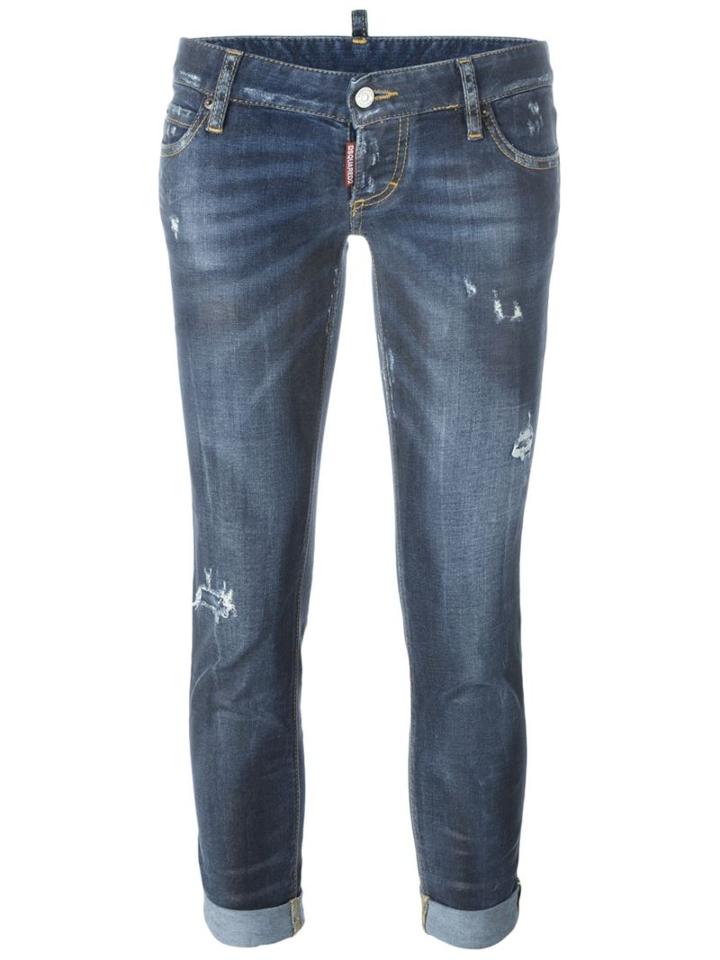 Dsquared2 Pat Jeans, Women's, Size: 36, Blue, Cotton/spandex/elastane/polyester