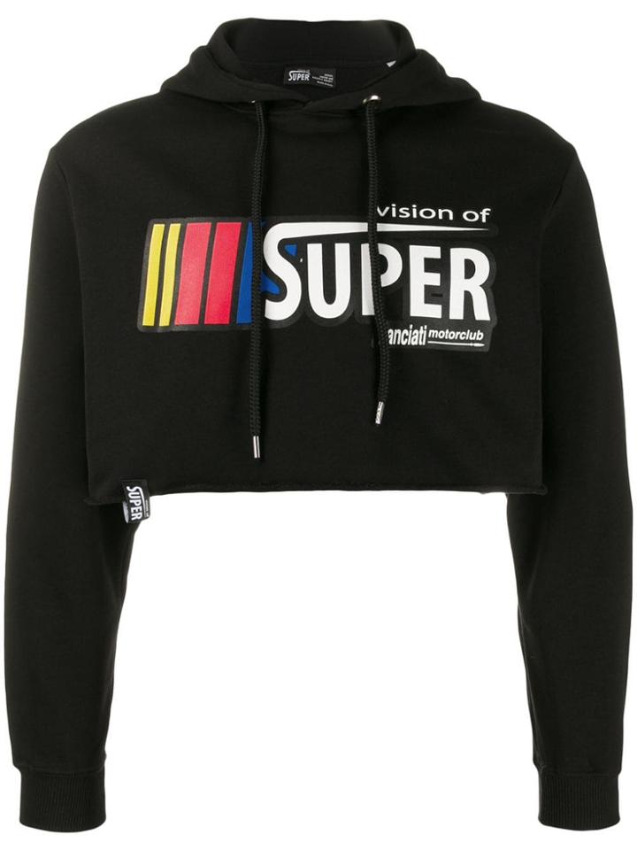 Vision Of Super Cropped Hoodie - Black