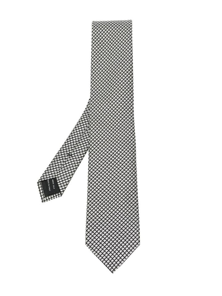 Tom Ford Tweed Effect Tie - Black