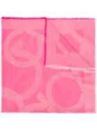 Salvatore Ferragamo Printed Scarf, Women's, Pink/purple, Cotton