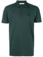 Versace Collection Logo Patch Polo Shirt - Green