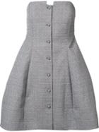 Rosie Assoulin Buttoned Strapless Dress
