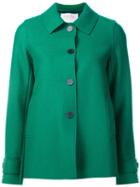 Harris Wharf London Pressed Wool Short Coat, Women's, Size: 42, Green, Virgin Wool