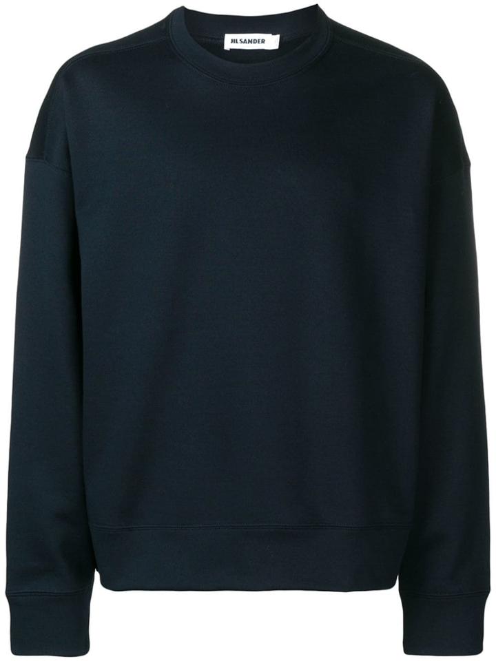 Jil Sander Crew Neck Sweatshirt - Blue