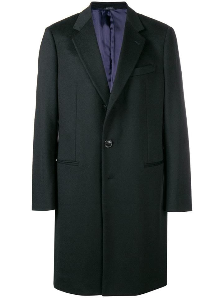 Giorgio Armani Single Breasted Blazer Coat - Black