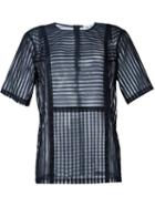 Dkny Textured Striped Top