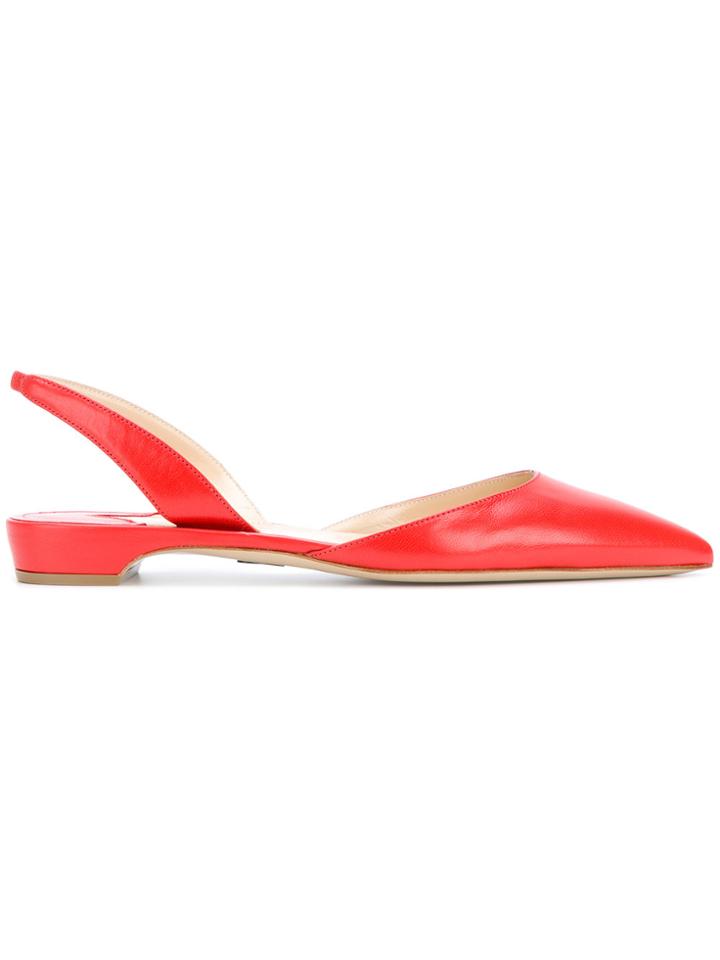 Paul Andrew Flat Sling Back Pumps - Yellow & Orange