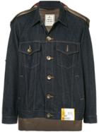 Maison Mihara Yasuhiro Docking Denim Jacket - Blue