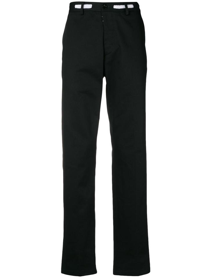 Maison Margiela Contrast-waistband Trousers - Black