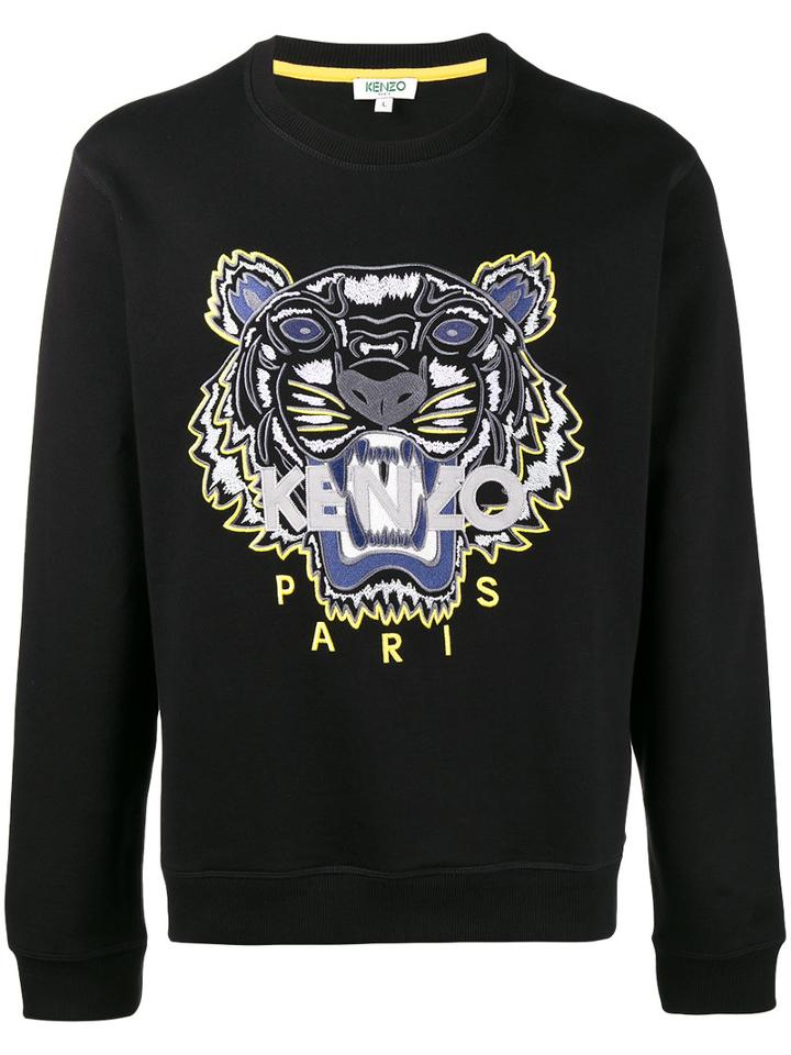 Kenzo - Tiger Embroidered Sweatshirt - Men - Cotton - M, Black, Cotton