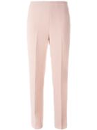 Ermanno Scervino Straight Leg Trousers, Women's, Size: 40, Pink/purple, Polyester/acetate