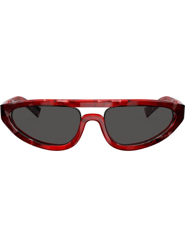 Alain Mikli Aviator Thick Sunglasses - Red