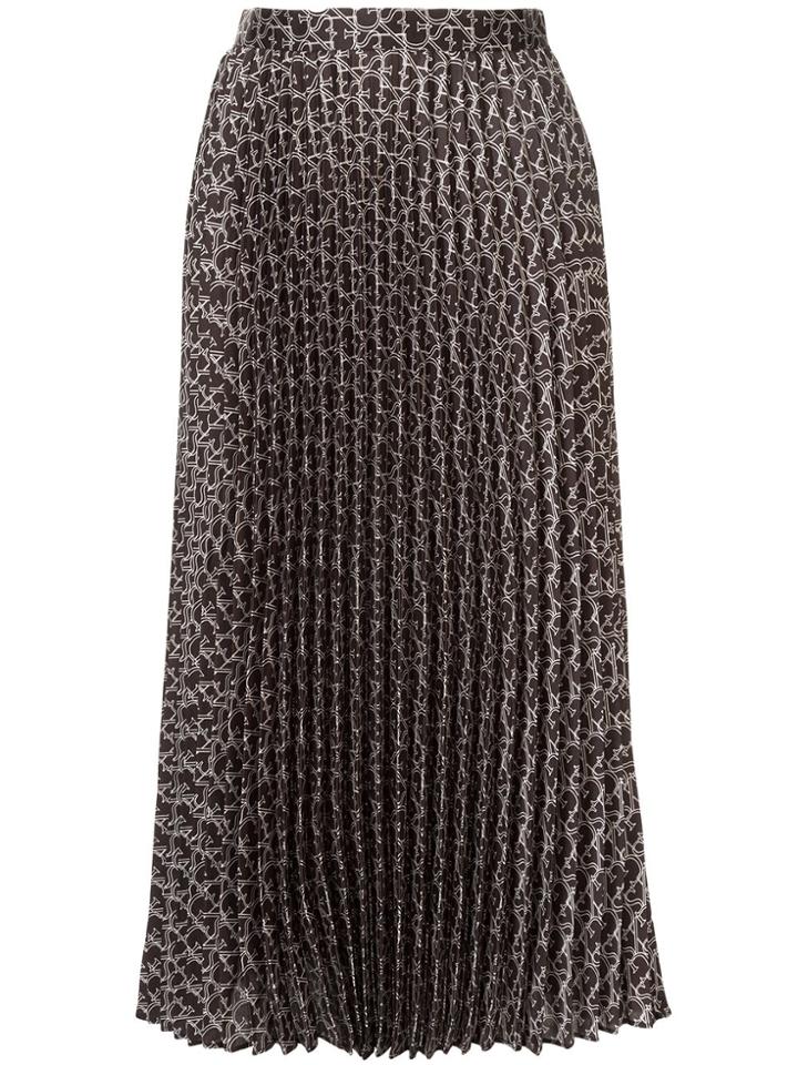 Ginger & Smart Chronicle Logo Skirt - Brown